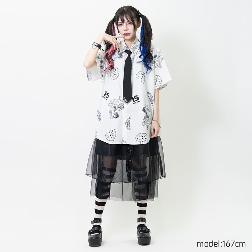 AC/DC Rag Angel Ribcage - Japanese Fashion Alt Harajuku